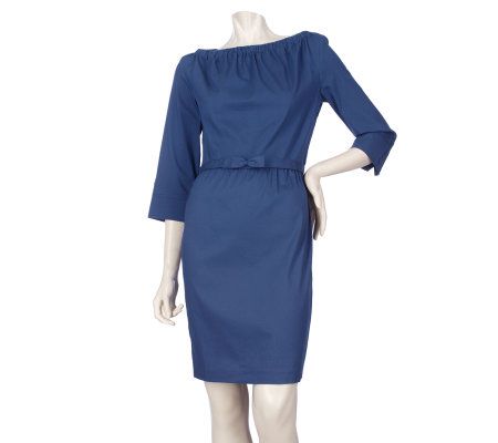 Julie Chaiken for Anonymity 3/4 Sleeve Dress with Belt - A214330