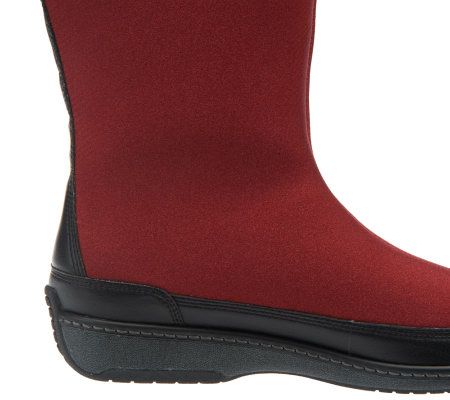 Aetrex Berries Tall Boots with Leather Details