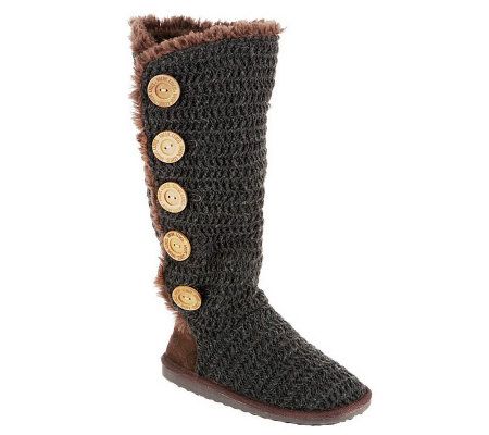 MUK LUKS Malena - Crochet Button Up Boot - A327030