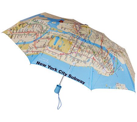 Leighton NYC Compact Auto Open Umbrella - A327430