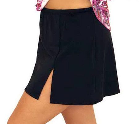 Fit 4 U Hips Separates Skirted Swim Bottom withSlit - A328030