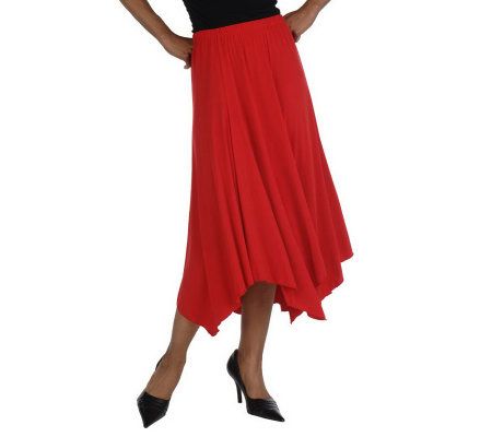 George Simonton Milky Knit Solid Carwash Skirt - A10731