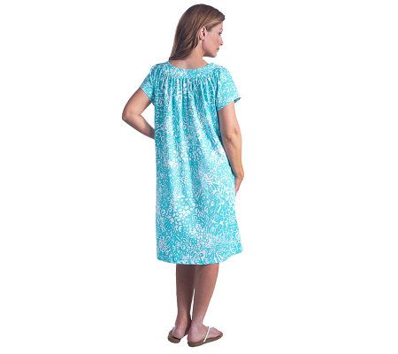 Stan Herman Cotton Jersey Mini and Maxi Loungewear Dress Set