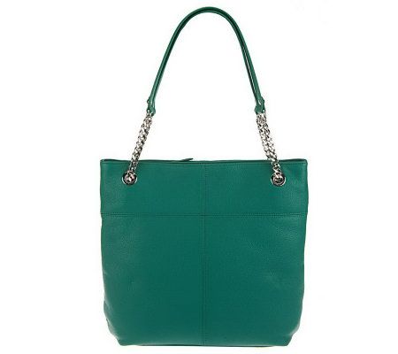 Tignanello Pebble Leather Charming Chain Tote Bag - A224931