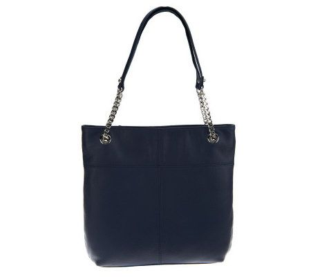 Tignanello Pebble Leather Charming Chain Tote Bag - A224931