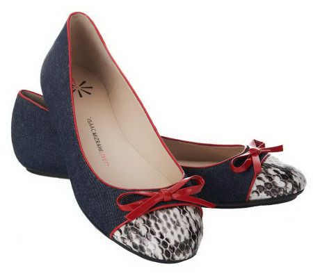 Isaac Mizrahi Live! Cap Toe Ballet Flats - A230131