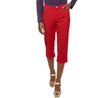 Liz Claiborne New York Petite Jackie Capri Jeans - A231931