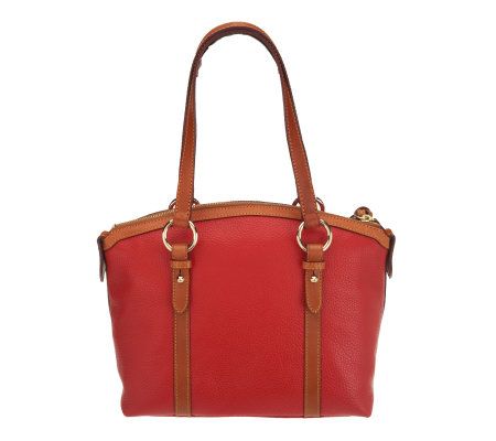 Dooney & Bourke Pebble Leather Pocket Shoulder Bag