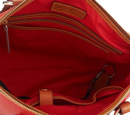 Dooney & Bourke Pebble Leather Pocket Shoulder Bag