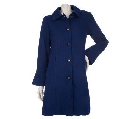 Modernist by Guillaume Button Front Coat with Lantern Sleeves - A84531