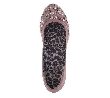 KathyVanZeeland Ballerina Flats with Charm Detail