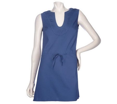 Julie Chaiken for Anonymity Sleeveless Tunic with Pleating Detail - A214332