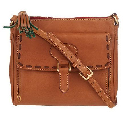 Dooney & Bourke Florentine Leather Flap Pocket Crossbody Bag - A217332