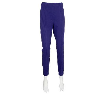 Bob Mackies Smart Denim Pull-on Leggings with Seam Detail - A228632
