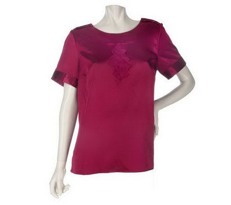 As Is Simply. Chloe Dao Charmeuse Blouse - A230632