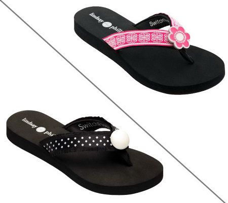 Lindsay Phillips Lulu Black SwitchFlops - A327632