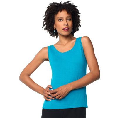 Joan Rivers Scoop Neck Knit Shell - A221533