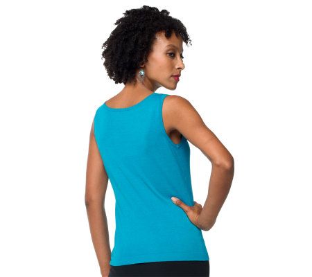 Joan Rivers Scoop Neck Knit Shell