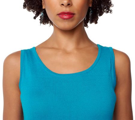 Joan Rivers Scoop Neck Knit Shell