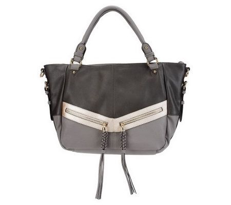 V Couture by Kooba Gillian East/West Tote w/ Zipper Pulls - A227033