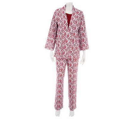 SleepIn by BedHead PJs Geo Mums 3-Piece Pajama Set - A230433