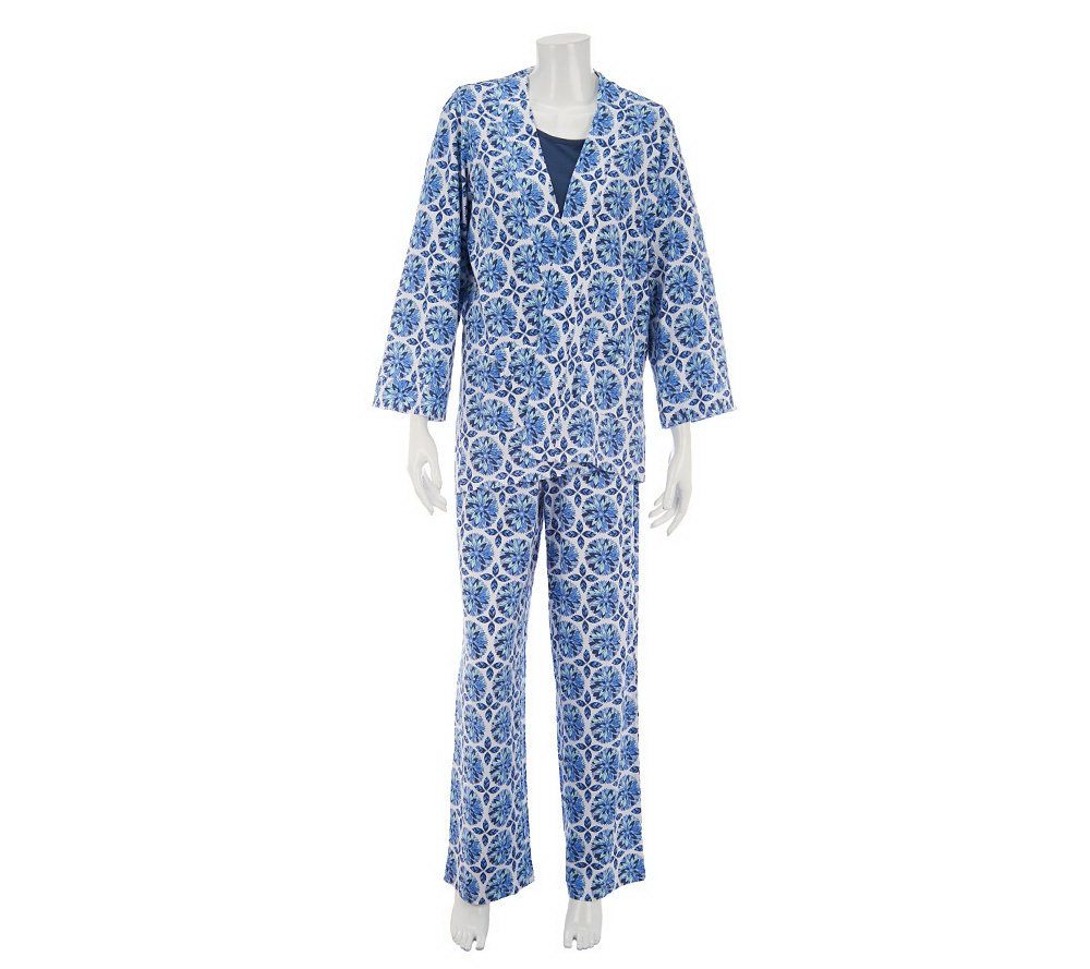 SleepIn by BedHead PJs Geo Mums 3-Piece Pajama Set - A230433