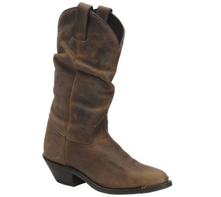 Double H Womens Tan Crazyhorse Slouch Boots - A184934