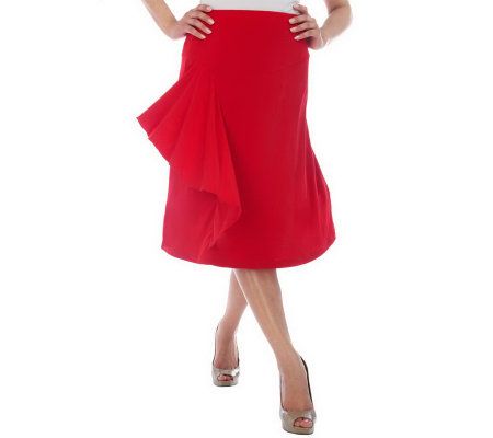 George Simonton Milky Knit Cascade Skirt - A199434