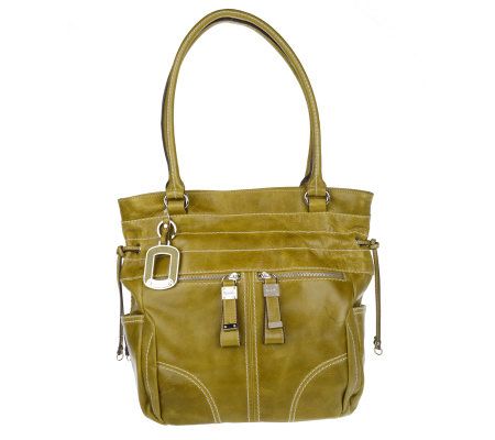 Tignanello Glazed Leather Double Shoulder Tote - A199534
