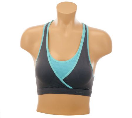 Danskin 2 in 1 Reversible Surplice Sports Bra - A222634