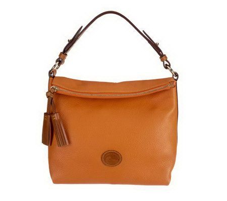 Dooney & Bourke Pebble Leather Zip Top Hobo Bag - A232934