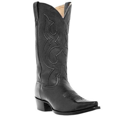 Dan Post Boots Mens 13 Saddle Brand Snip ToeCowboy Boots - A245434