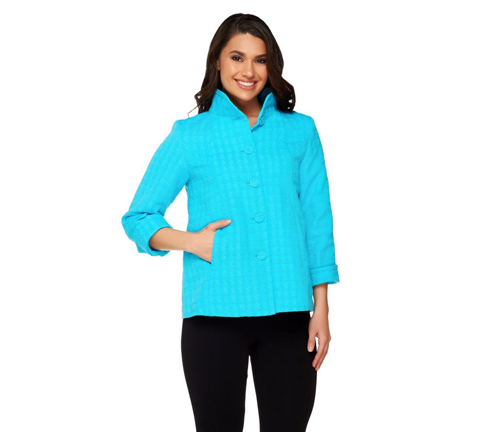 Linea by Louis DellOlio Cotton Blend Swing Jacket - A87434