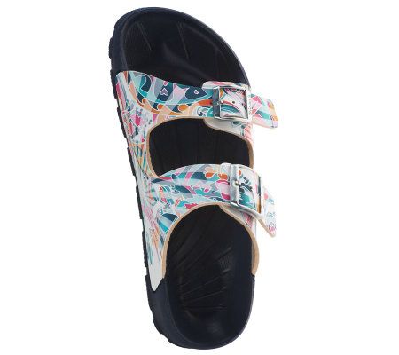 Birkis Haiti Surf Girl Double Strap Beach Sandals