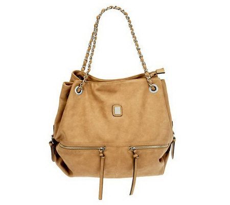 V Couture by Kooba Maddie Satchel w/ Woven Chain Shoulder Straps - A227035