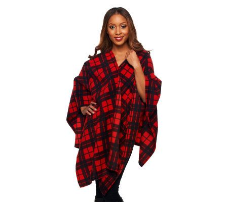 Susan Graver Printed Polar Fleece Wrap - A229135