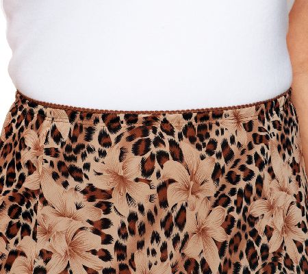 Newsworthy Printed Fully Lined Georgette Skirt