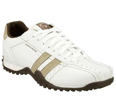 Skechers Mens Canvas Quarter Stripe Lace UpSneakers - A185736