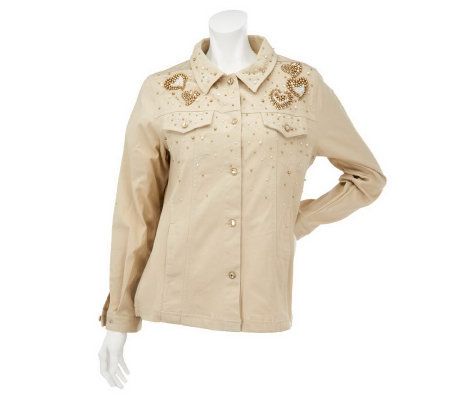 Quacker Factory Golden Beaded Jacket - A217036