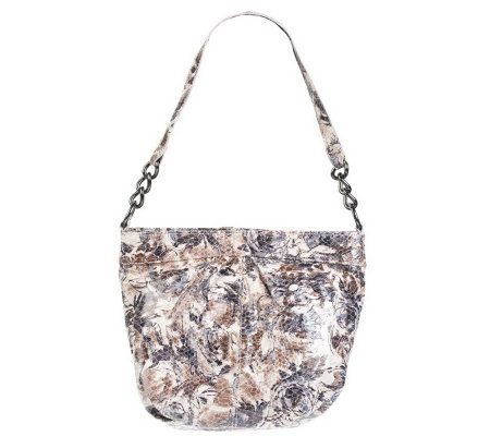 Hobo Leather Teena Hobo Bag with Pleated Front - A218236