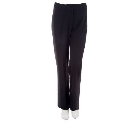 Kris Jenner Kollection Tuxedo Style Fly Front Pants - A227636