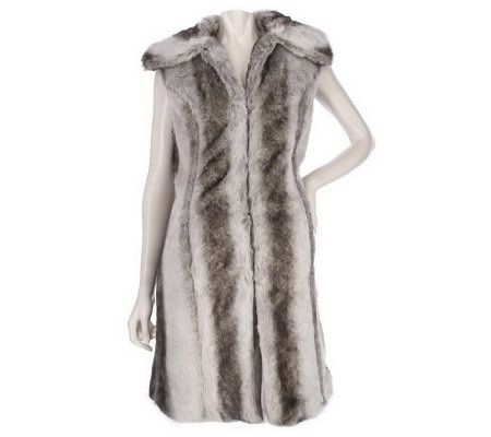 As Is CE by Cristina Ehrlich Faux Chinchilla Vest - A228436