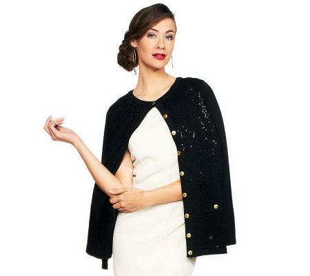 Joan Rivers Parisian Chic Sequin Cardigan - A230336