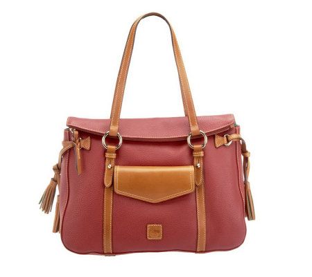 Dooney & Bourke Dillen Leather Smith Bag with Tan Trim - A233336