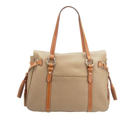 Dooney & Bourke Dillen Leather Smith Bag with Tan Trim