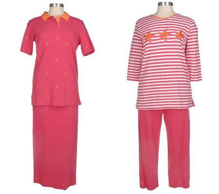 Quacker Factory 4-piece Embellished Pique Wardrober - A46136