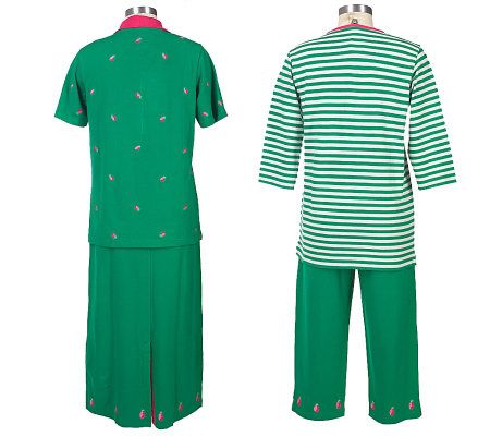 Quacker Factory 4-piece Embellished Pique Wardrober