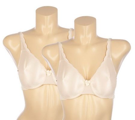 Breezies Set of 2 Molded Cup Seamless Bras with UltimAir - A08737