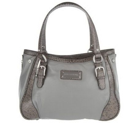 Judith Ripka Sutton Nappa Leather East/West Satchel - A213237