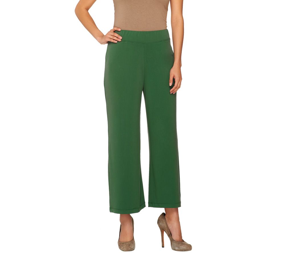 Susan Graver Liquid Knit Pull-on Crop Pants - A215137
